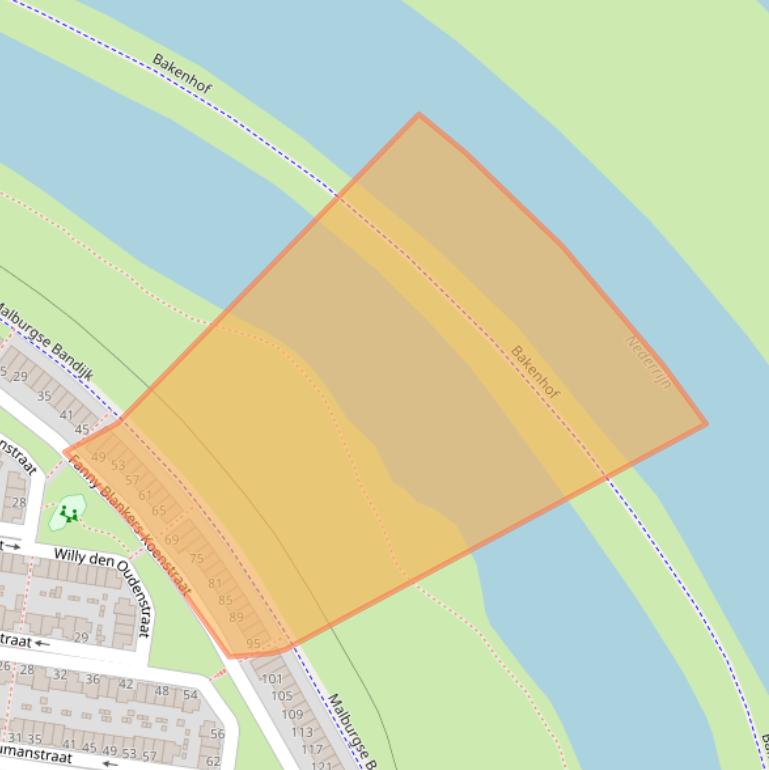 Kaart van postcodegebied 6833LB.