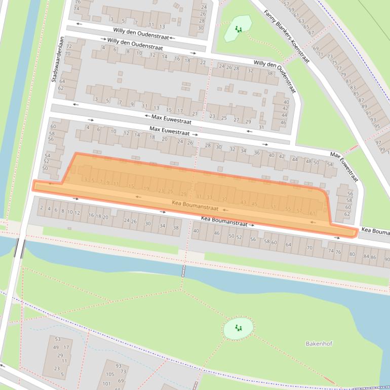 Kaart van postcodegebied 6833LJ.