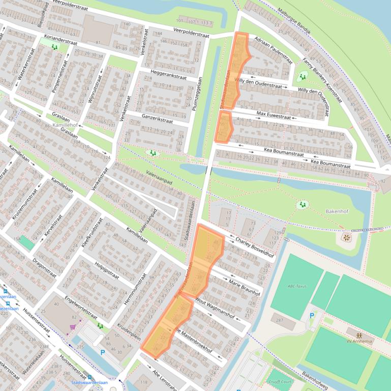 Kaart van postcodegebied 6833LM.