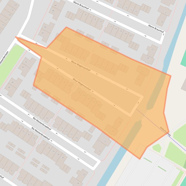 Kaart van postcodegebied 6833LV.