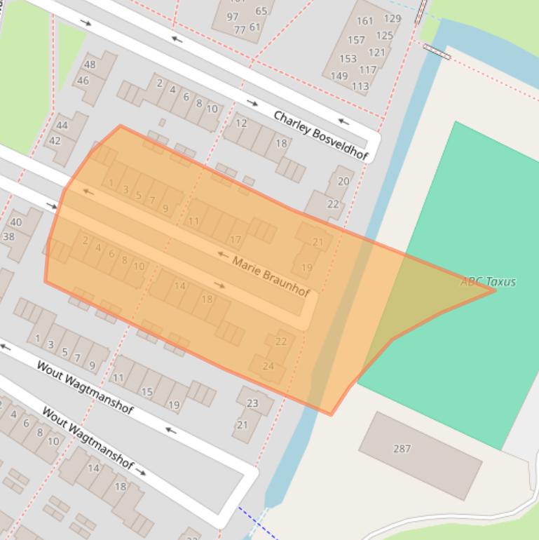 Kaart van postcodegebied 6833LW.