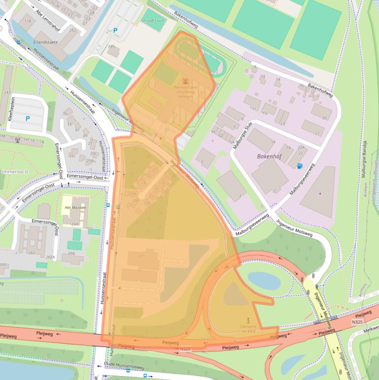 Kaart van postcodegebied 6834AA.