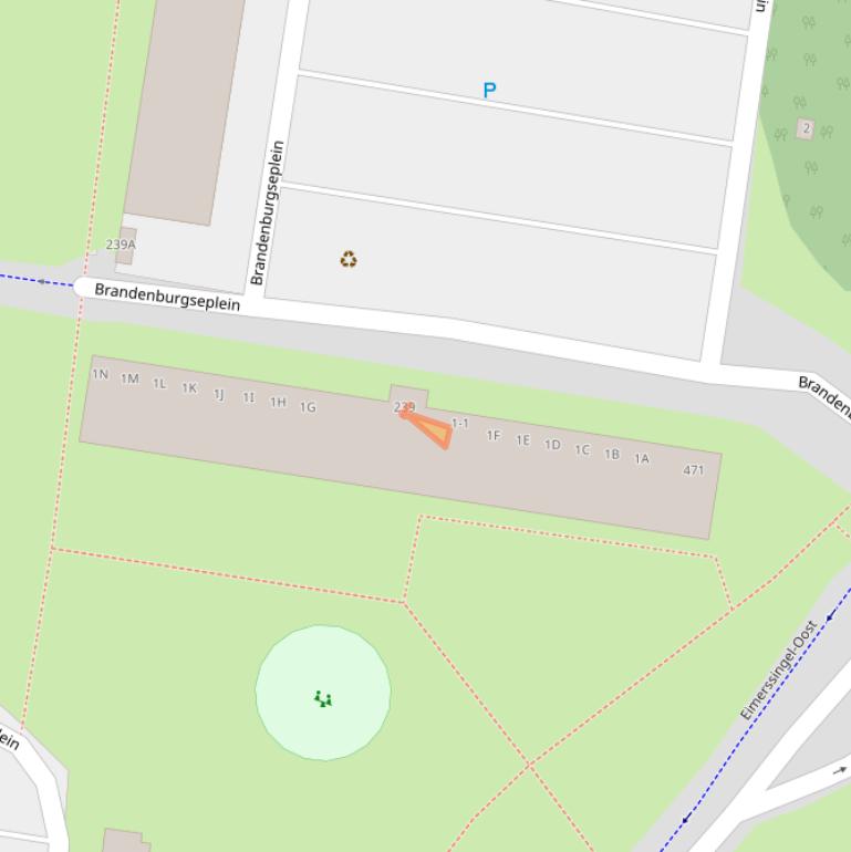 Kaart van postcodegebied 6834BD.