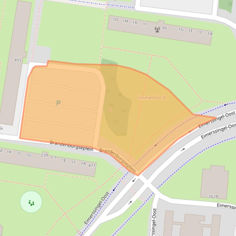 Kaart van postcodegebied 6834BP.