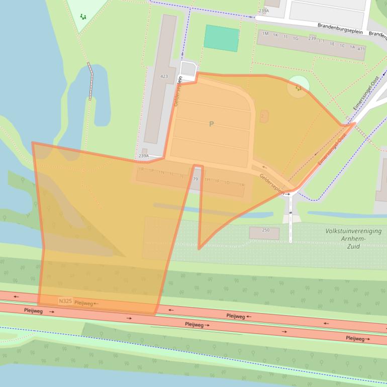 Kaart van postcodegebied 6834CA.