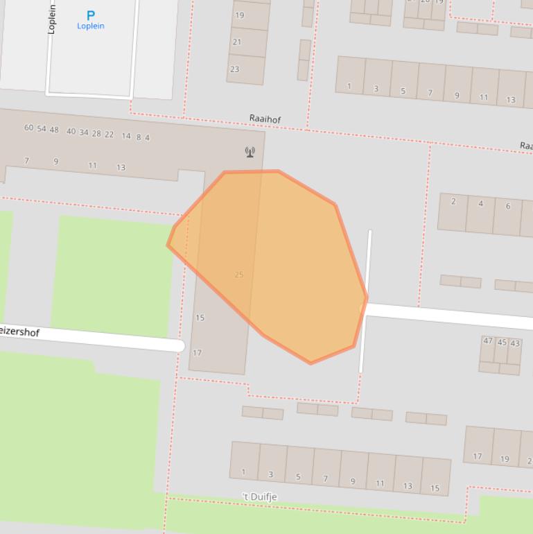 Kaart van postcodegebied 6834CT.