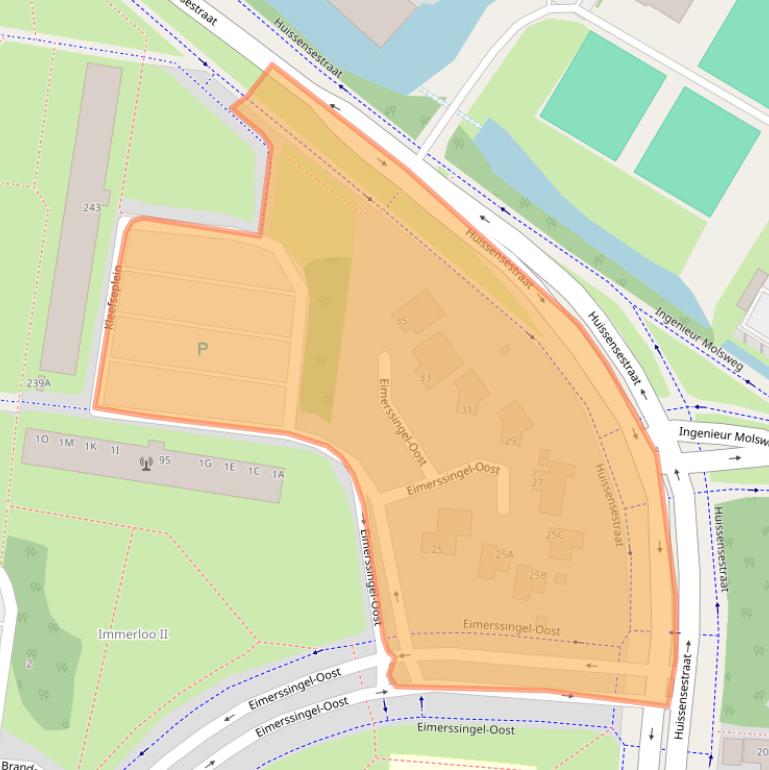 Kaart van postcodegebied 6834CX.