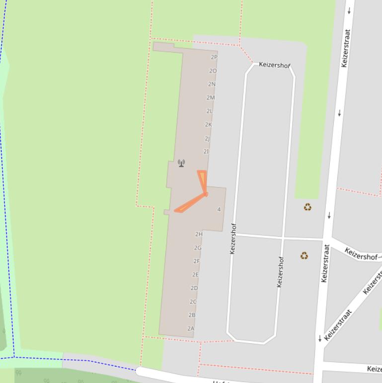 Kaart van postcodegebied 6834DM.