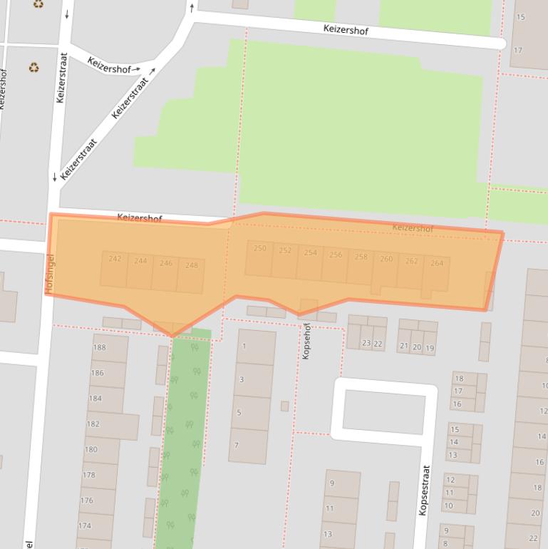 Kaart van postcodegebied 6834DP.