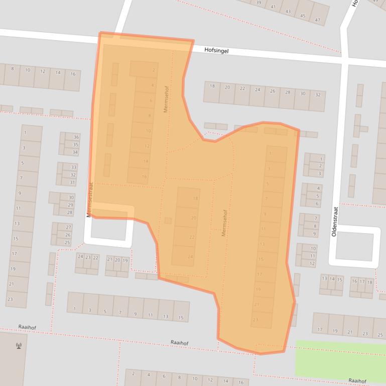 Kaart van postcodegebied 6834DS.