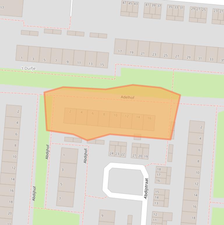 Kaart van postcodegebied 6834EB.