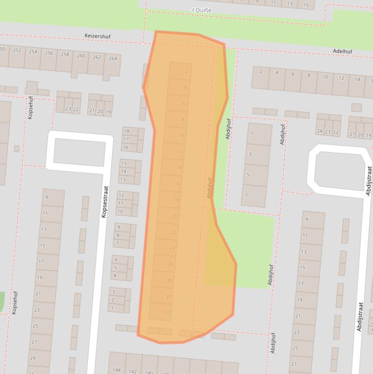 Kaart van postcodegebied 6834EG.