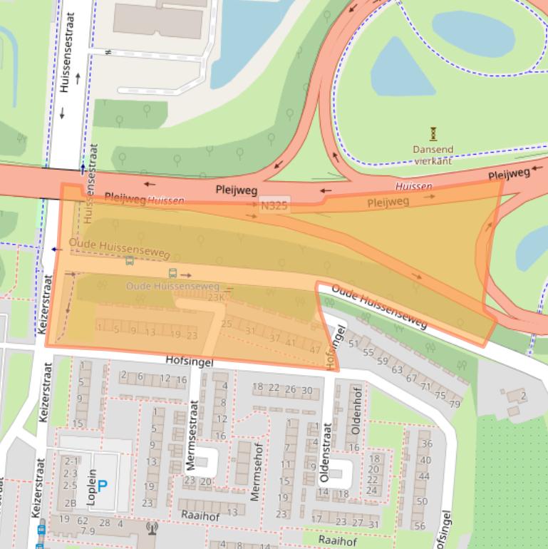 Kaart van postcodegebied 6834GA.