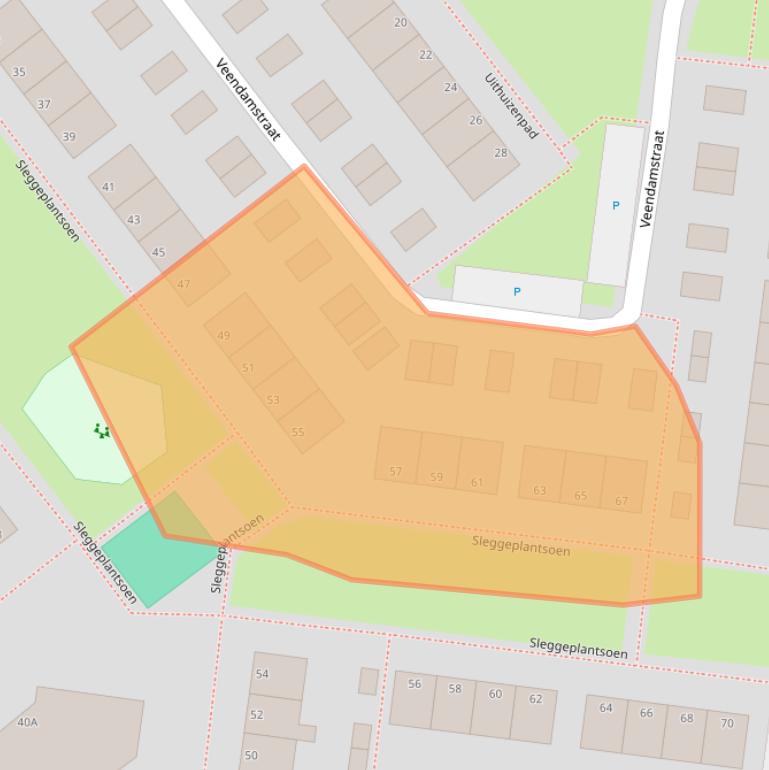 Kaart van postcodegebied 6835AH.