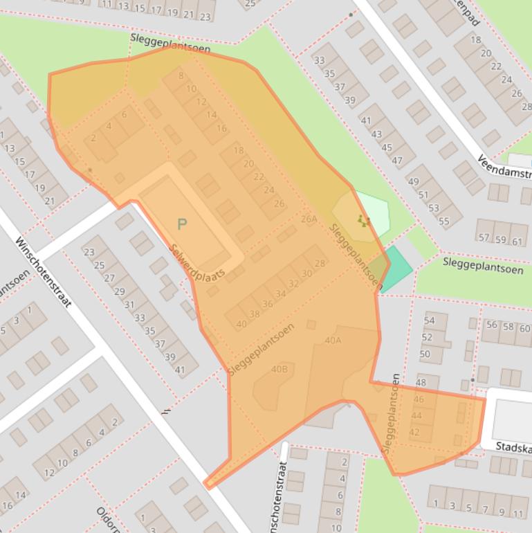 Kaart van postcodegebied 6835AJ.