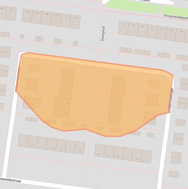 Kaart van postcodegebied 6835BT.