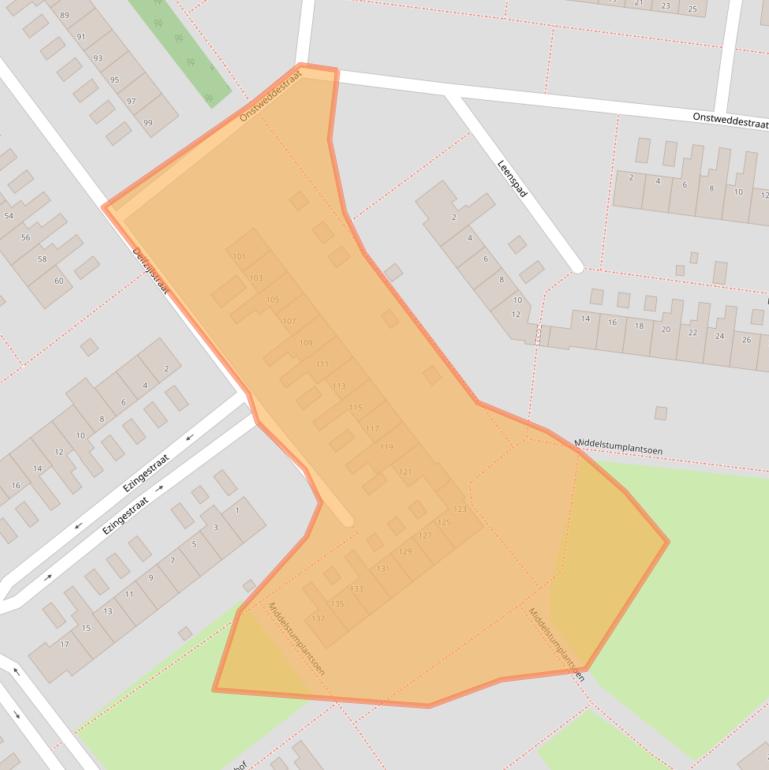 Kaart van postcodegebied 6835CN.