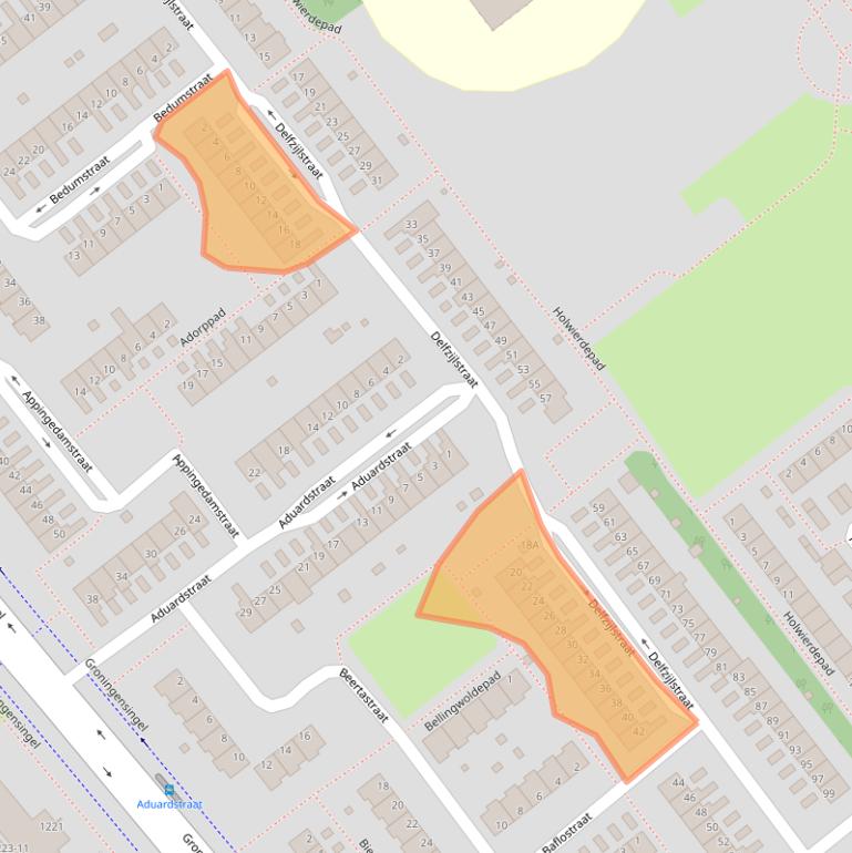 Kaart van postcodegebied 6835CP.