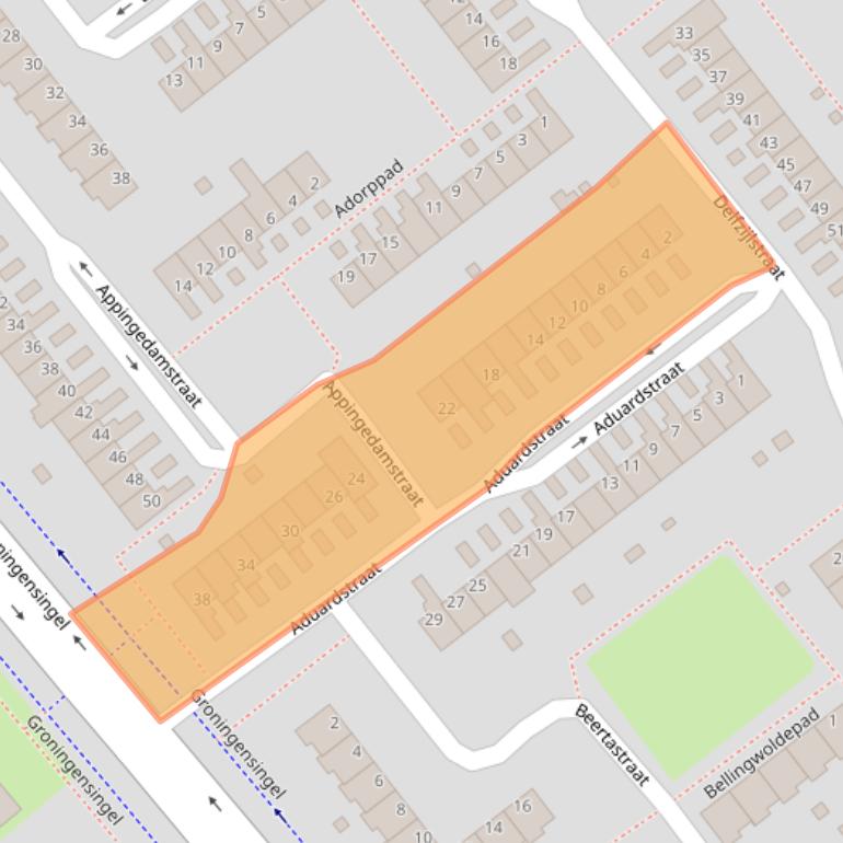 Kaart van postcodegebied 6835CT.