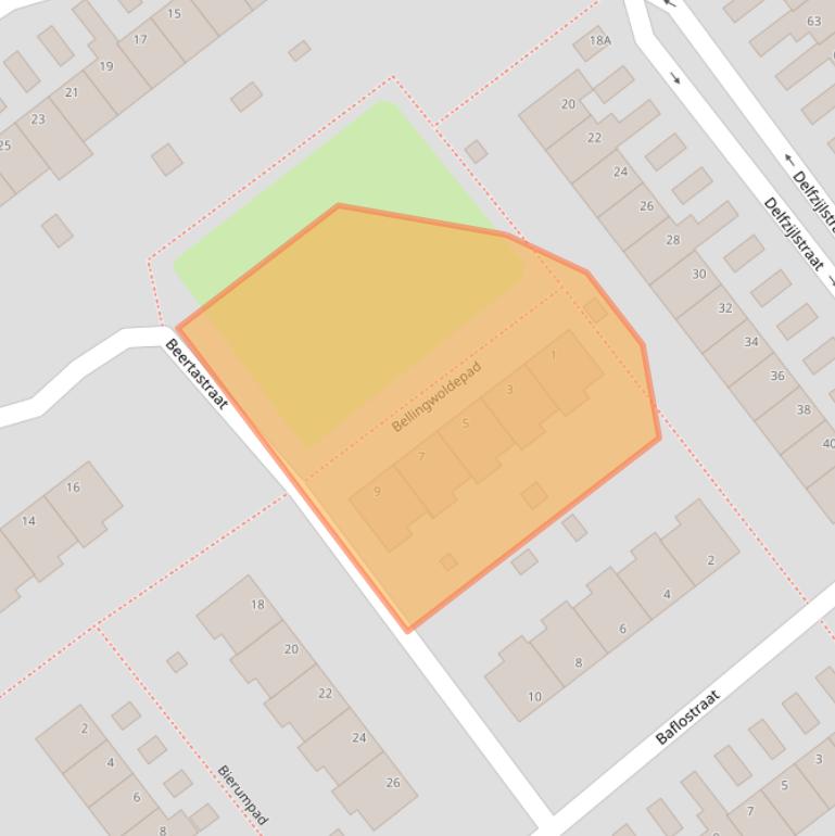 Kaart van postcodegebied 6835CW.