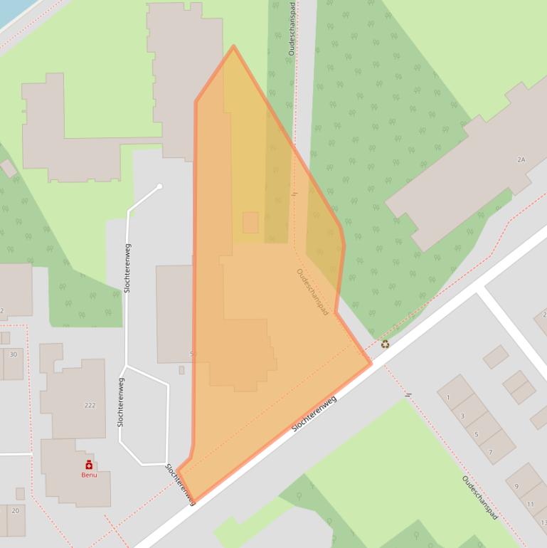 Kaart van postcodegebied 6835DW.