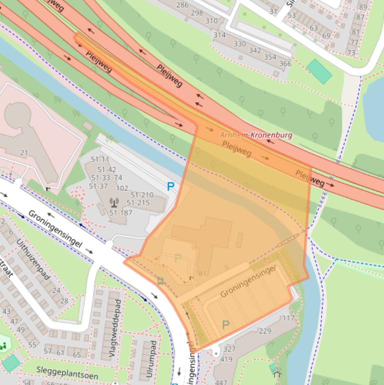 Kaart van postcodegebied 6835ED.
