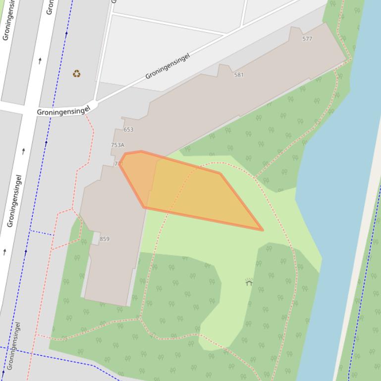 Kaart van postcodegebied 6835GE.