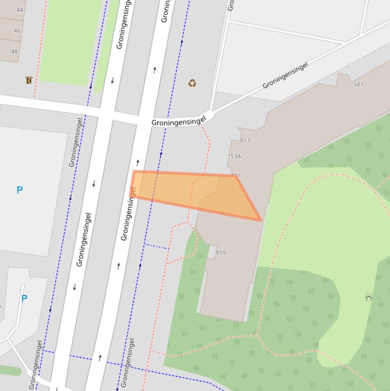 Kaart van postcodegebied 6835GG.