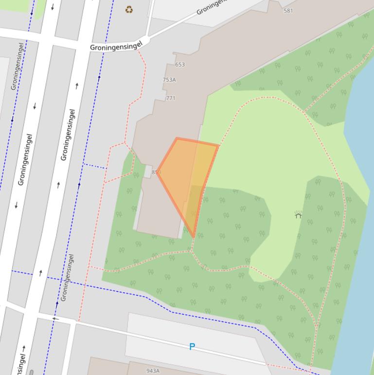 Kaart van postcodegebied 6835GH.