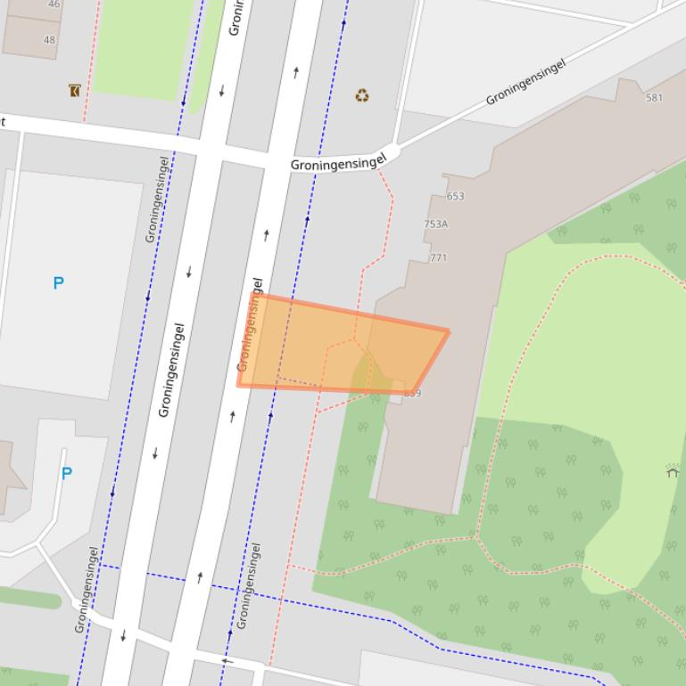 Kaart van postcodegebied 6835GJ.