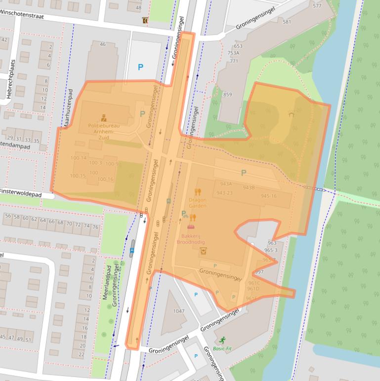 Kaart van postcodegebied 6835GL.