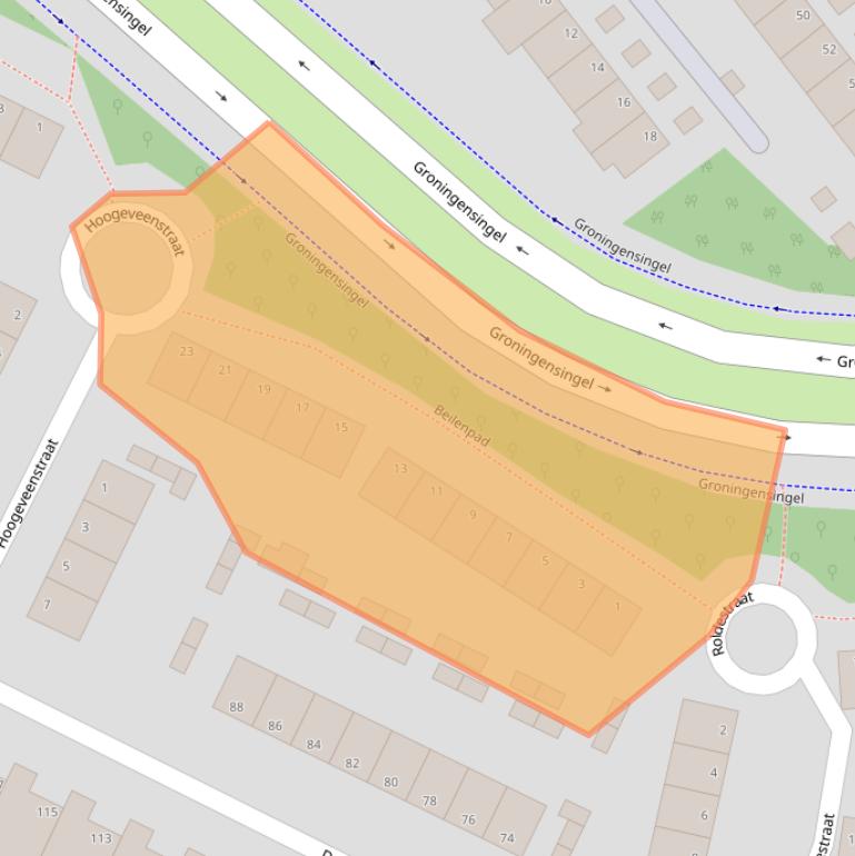 Kaart van postcodegebied 6835GV.
