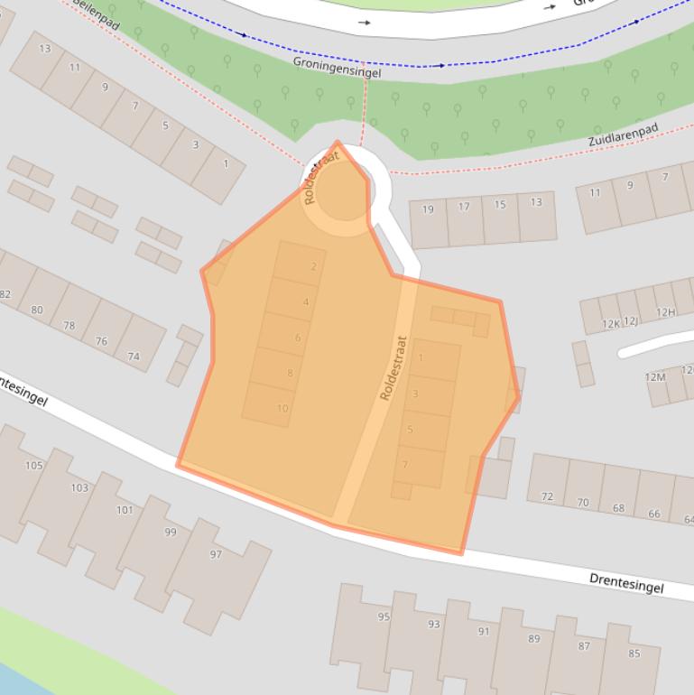 Kaart van postcodegebied 6835GX.