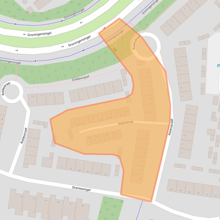 Kaart van postcodegebied 6835HB.