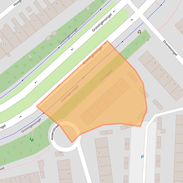 Kaart van postcodegebied 6835HC.
