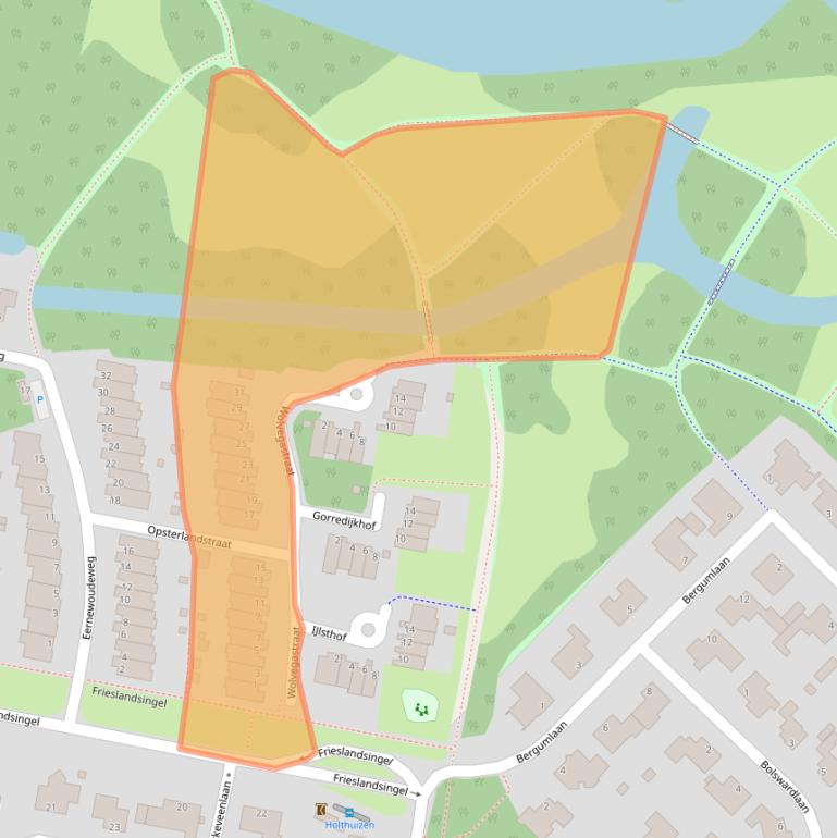 Kaart van postcodegebied 6835JJ.