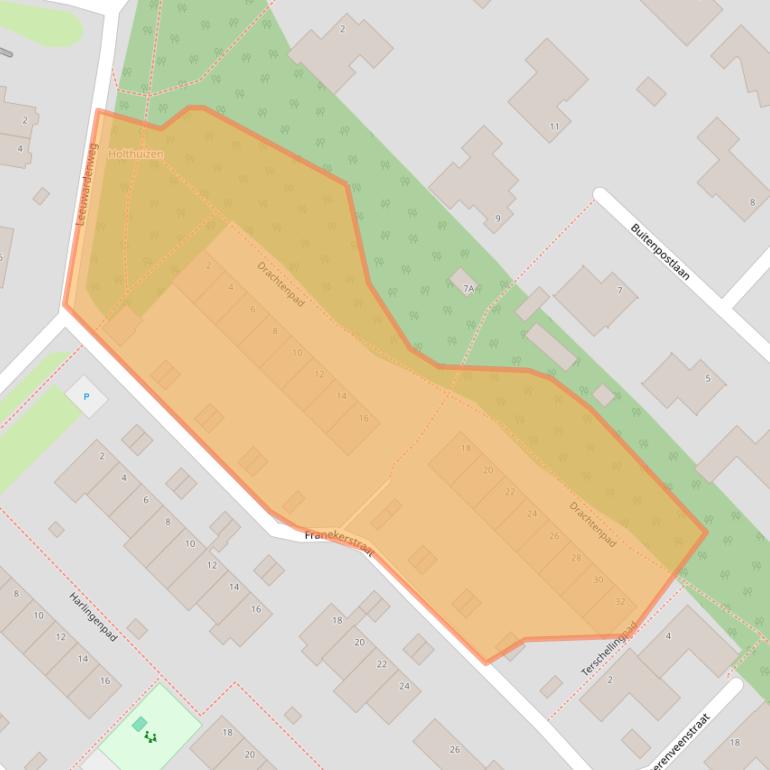 Kaart van postcodegebied 6835KC.