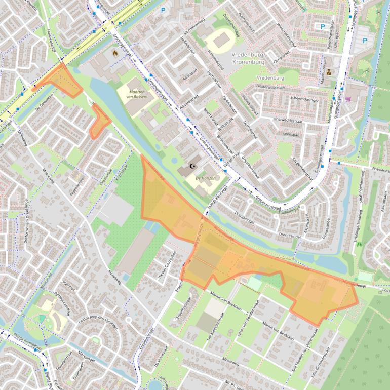 Kaart van postcodegebied 6836AA.