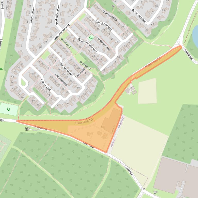 Kaart van postcodegebied 6836AB.