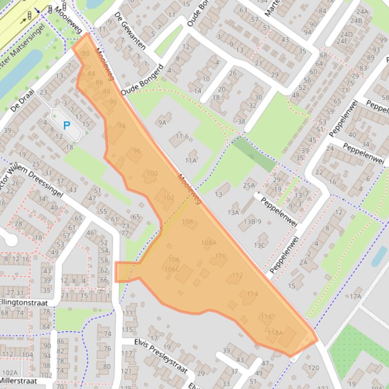 Kaart van postcodegebied 6836AJ.