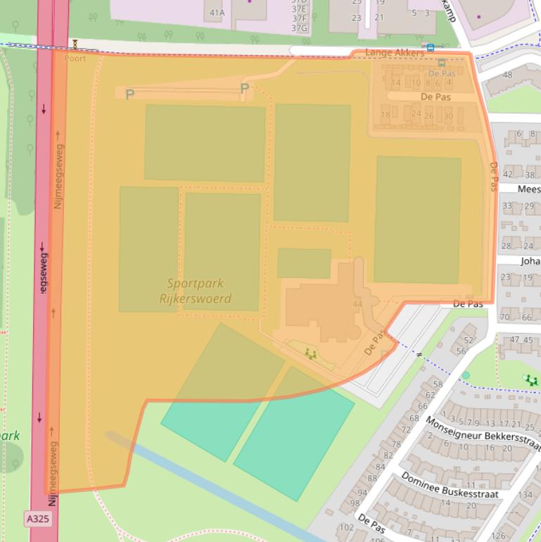 Kaart van postcodegebied 6836BK.