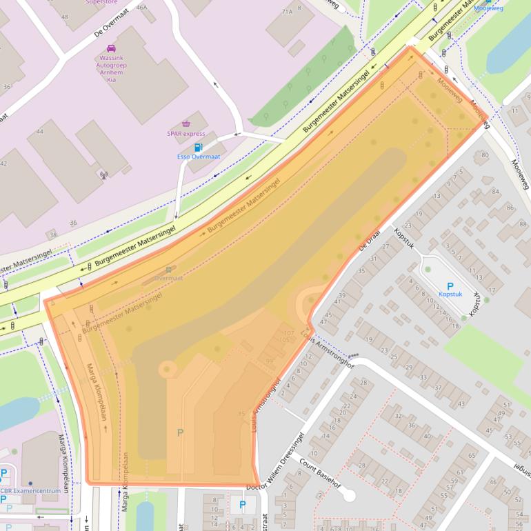 Kaart van postcodegebied 6836CA.
