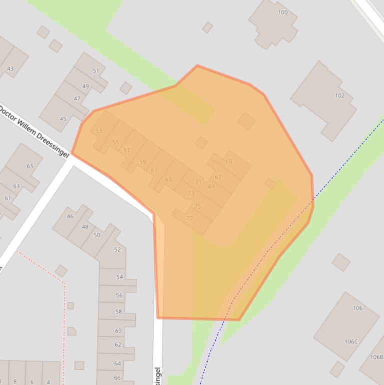 Kaart van postcodegebied 6836CP.