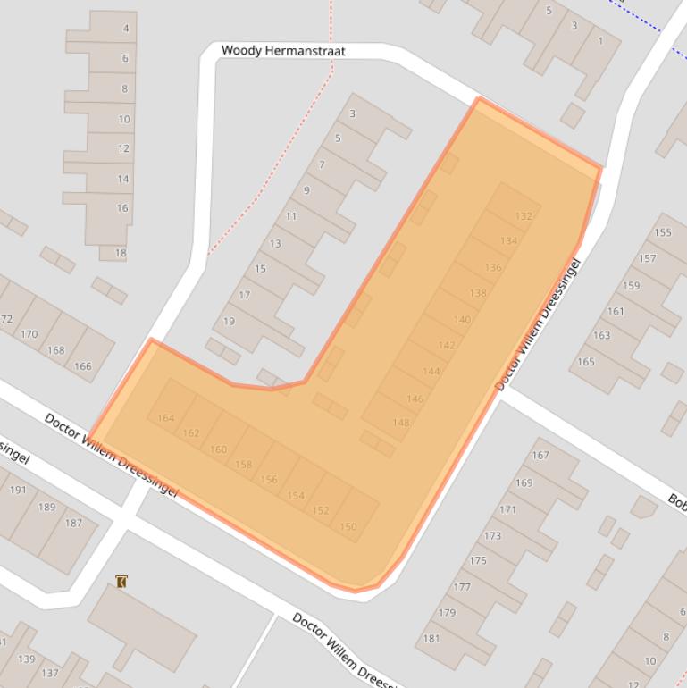 Kaart van postcodegebied 6836CX.