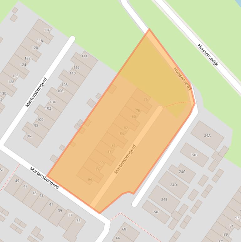 Kaart van postcodegebied 6836EL.