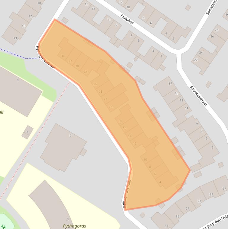 Kaart van postcodegebied 6836GC.