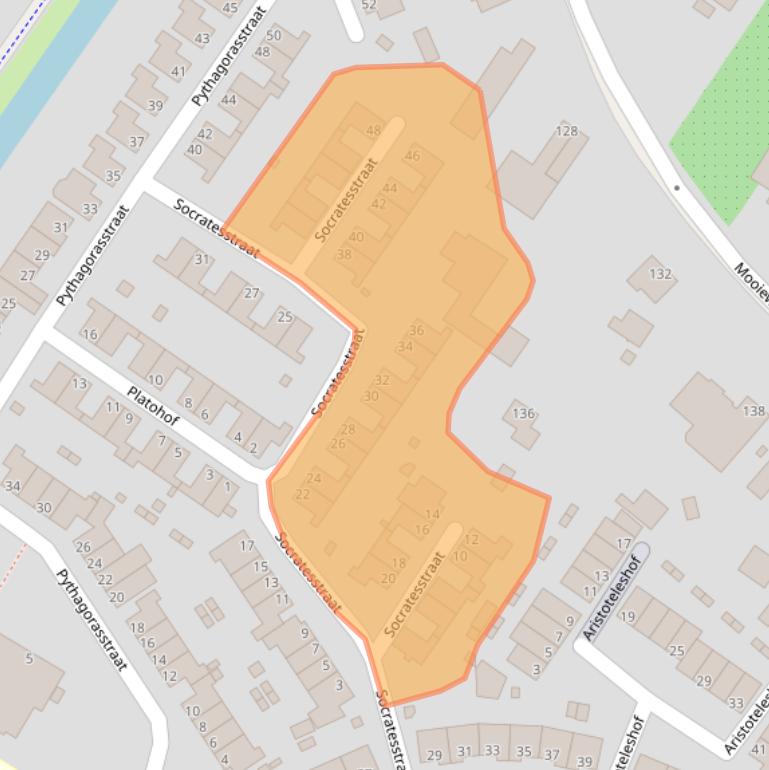 Kaart van postcodegebied 6836GG.