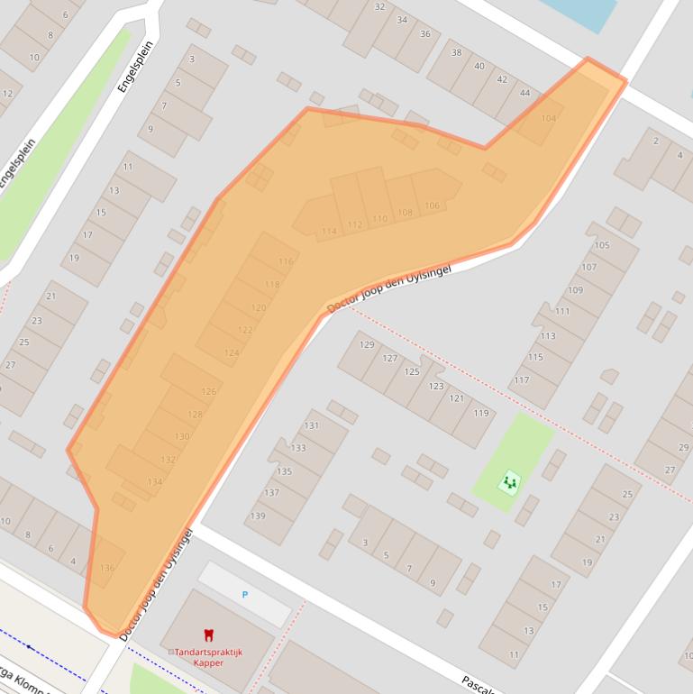 Kaart van postcodegebied 6836GV.