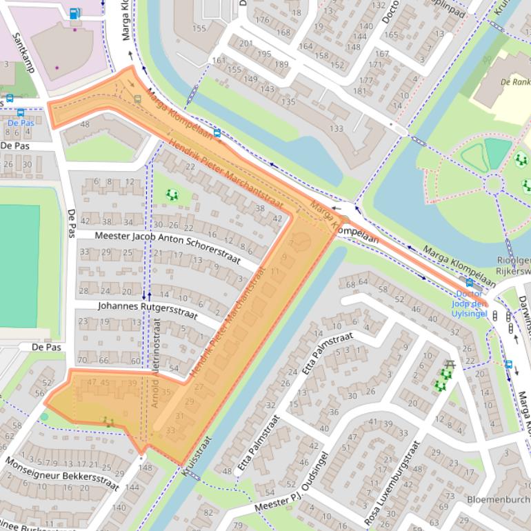 Kaart van postcodegebied 6836HE.