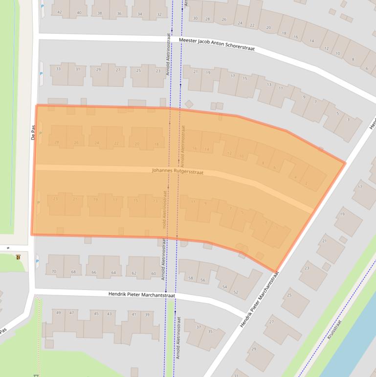 Kaart van postcodegebied 6836HH.